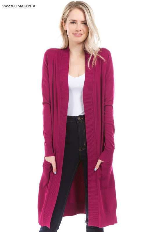 Magenta Cardigan